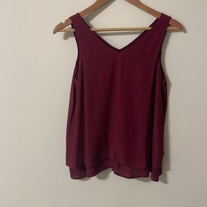 Maroon loft blouse